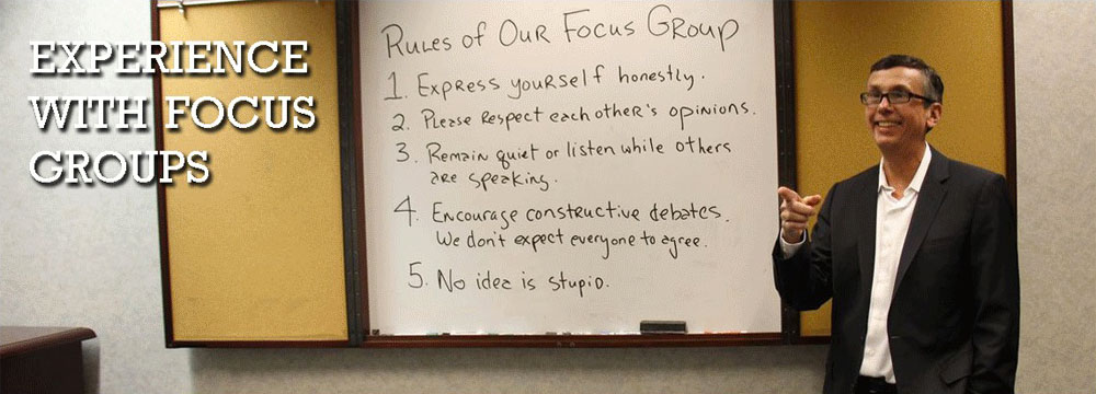 Bob Thomas: experience with UX focus groups.